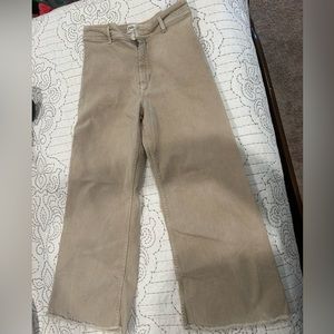 Zara Marine Straight Cropped Pants